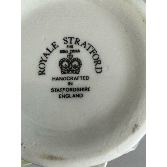 Vintage Royale Stratford Hand Made Bone China Miniature Floral Bowl - Picture 8 of 10